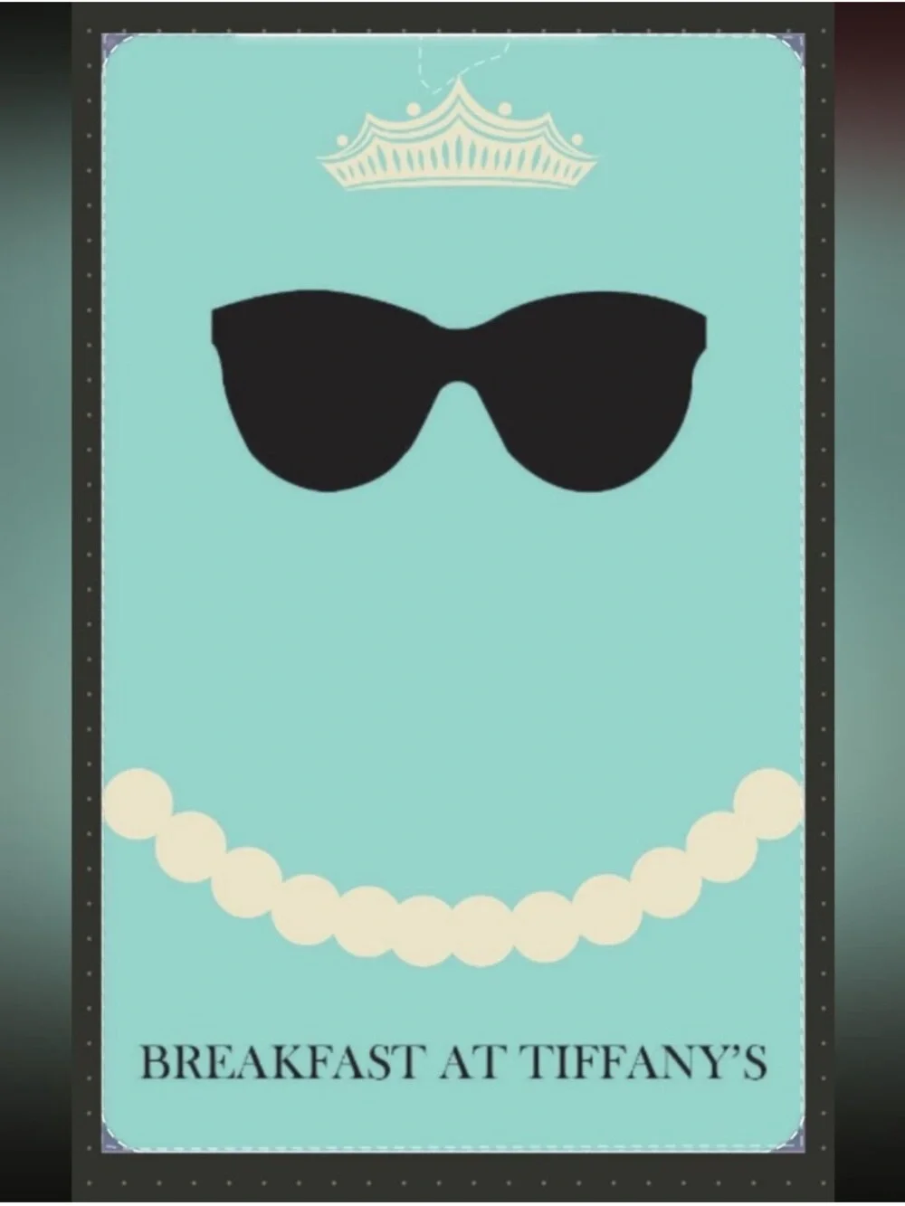 Breakfast at Tiffany's Inspired Blue Tote